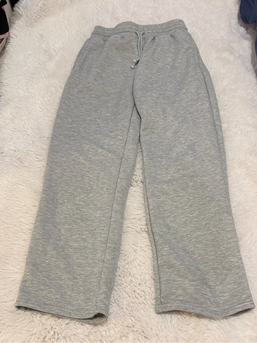 SHEIN Kids Light Gray Drawstring Sweatpants